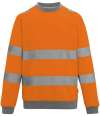 RG563 TRF813 Regatta High Visibility Pro Contract Crew Neck Sweatshirt Orange  colour image